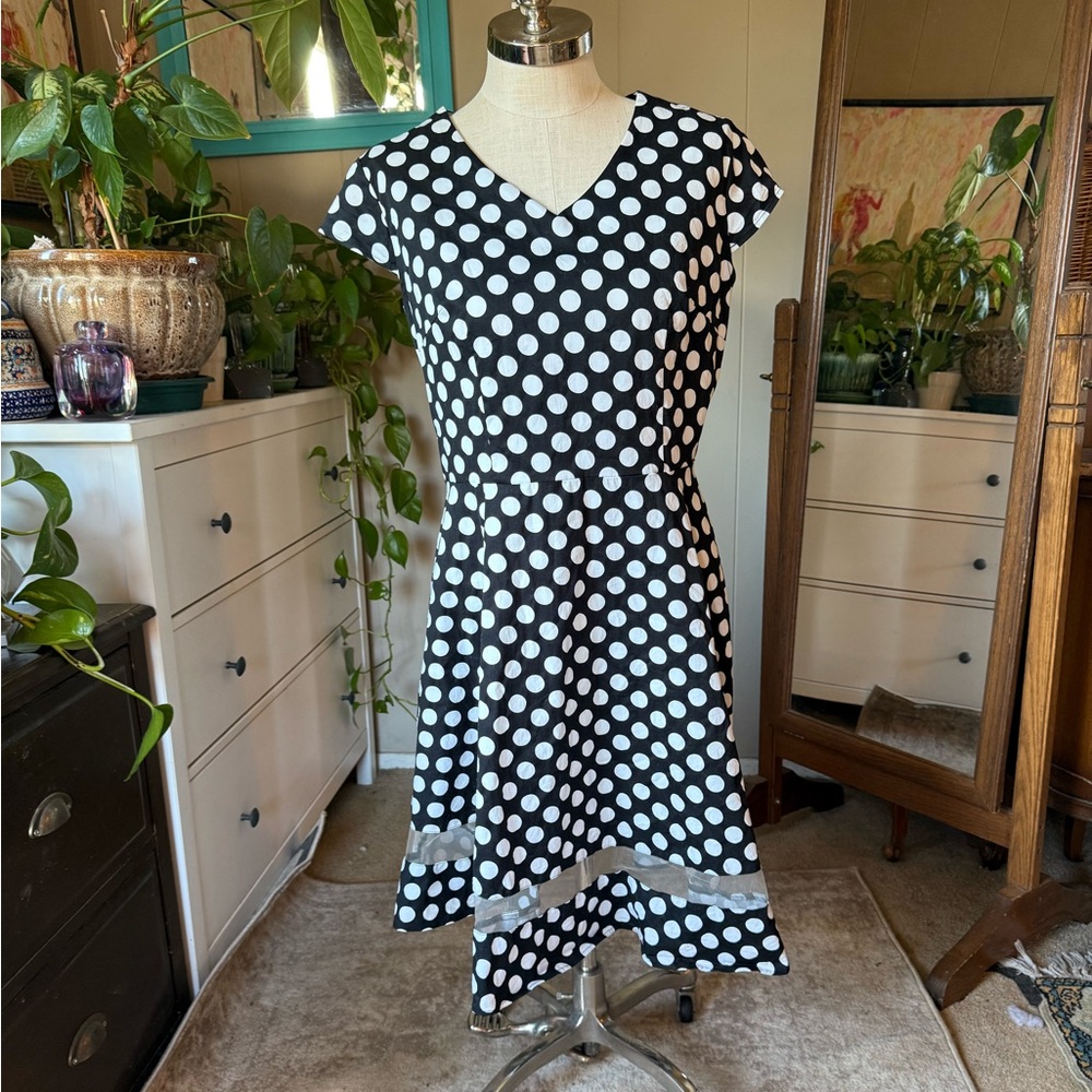Gardenwed polka dot dress, plus size 1X